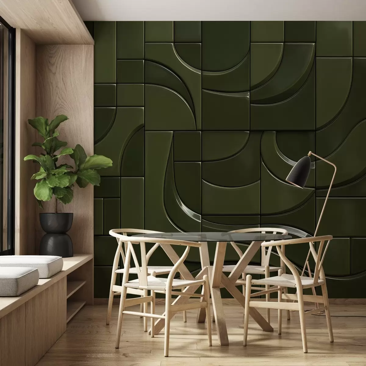 carta da parati Imitazione di pannelli lucidi nr. w04325