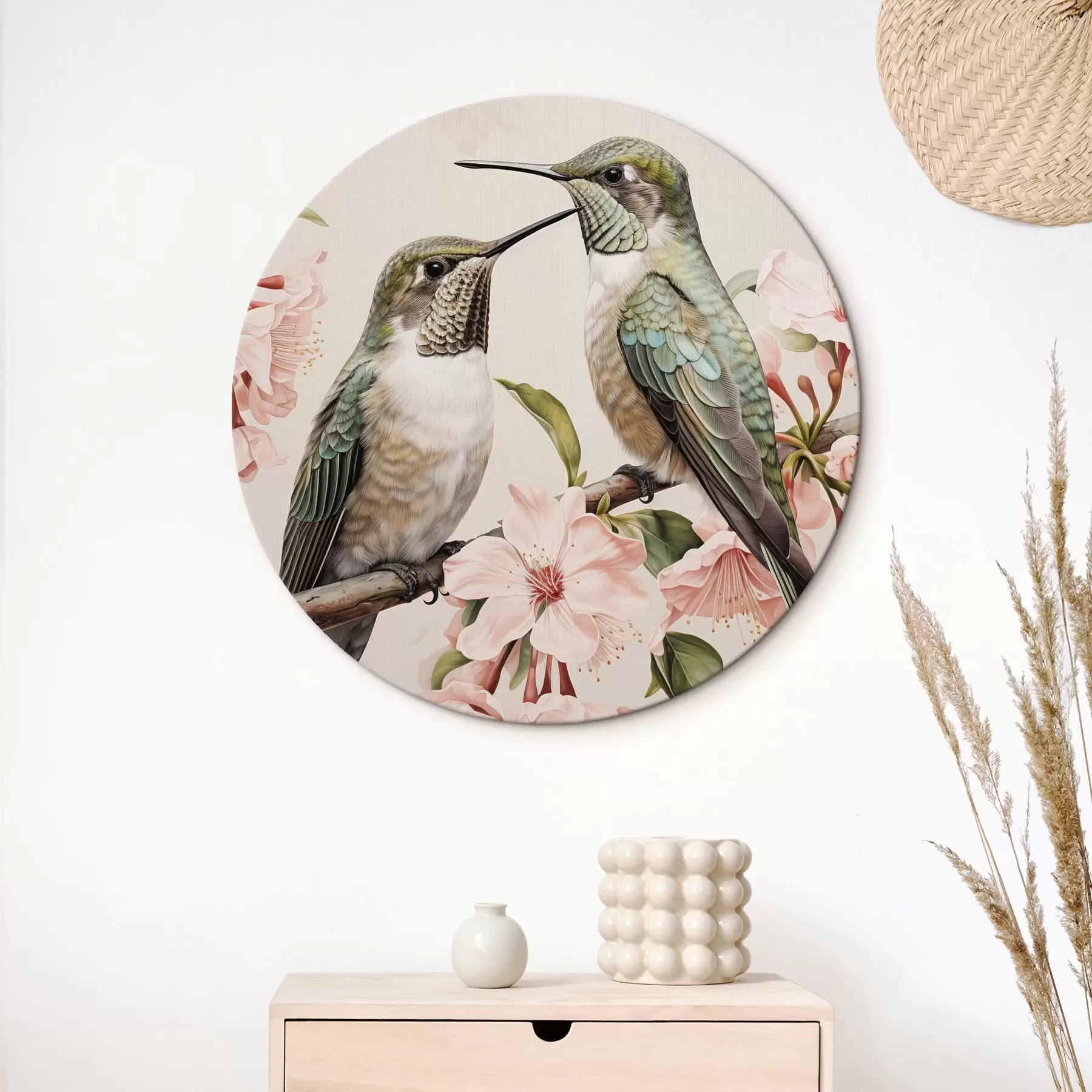 carta da parati Una coppia di uccelli su un ramo nr. r44550