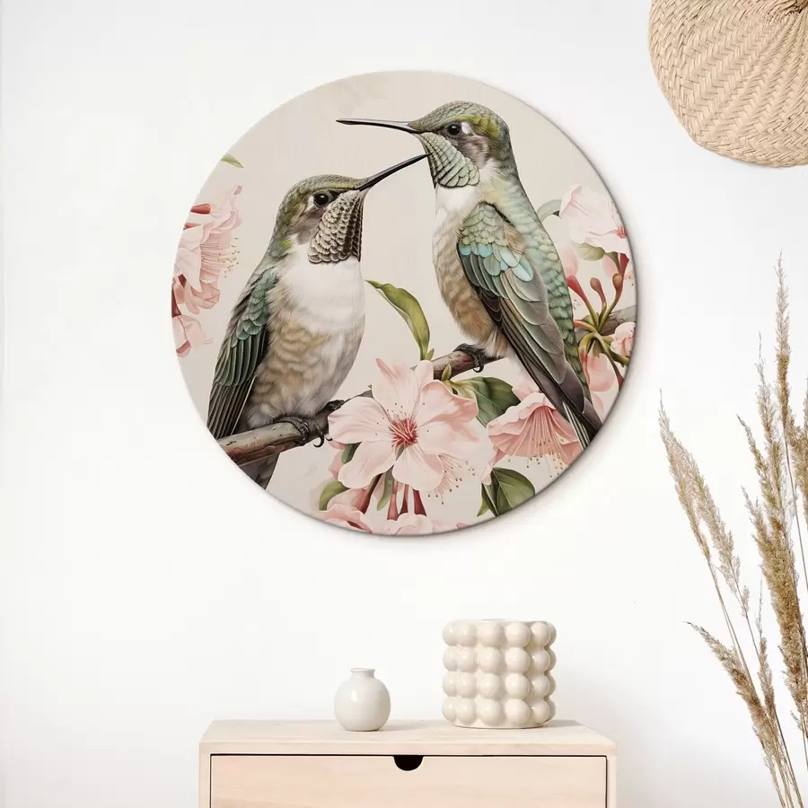 carta da parati Una coppia di uccelli su un ramo nr. r44550