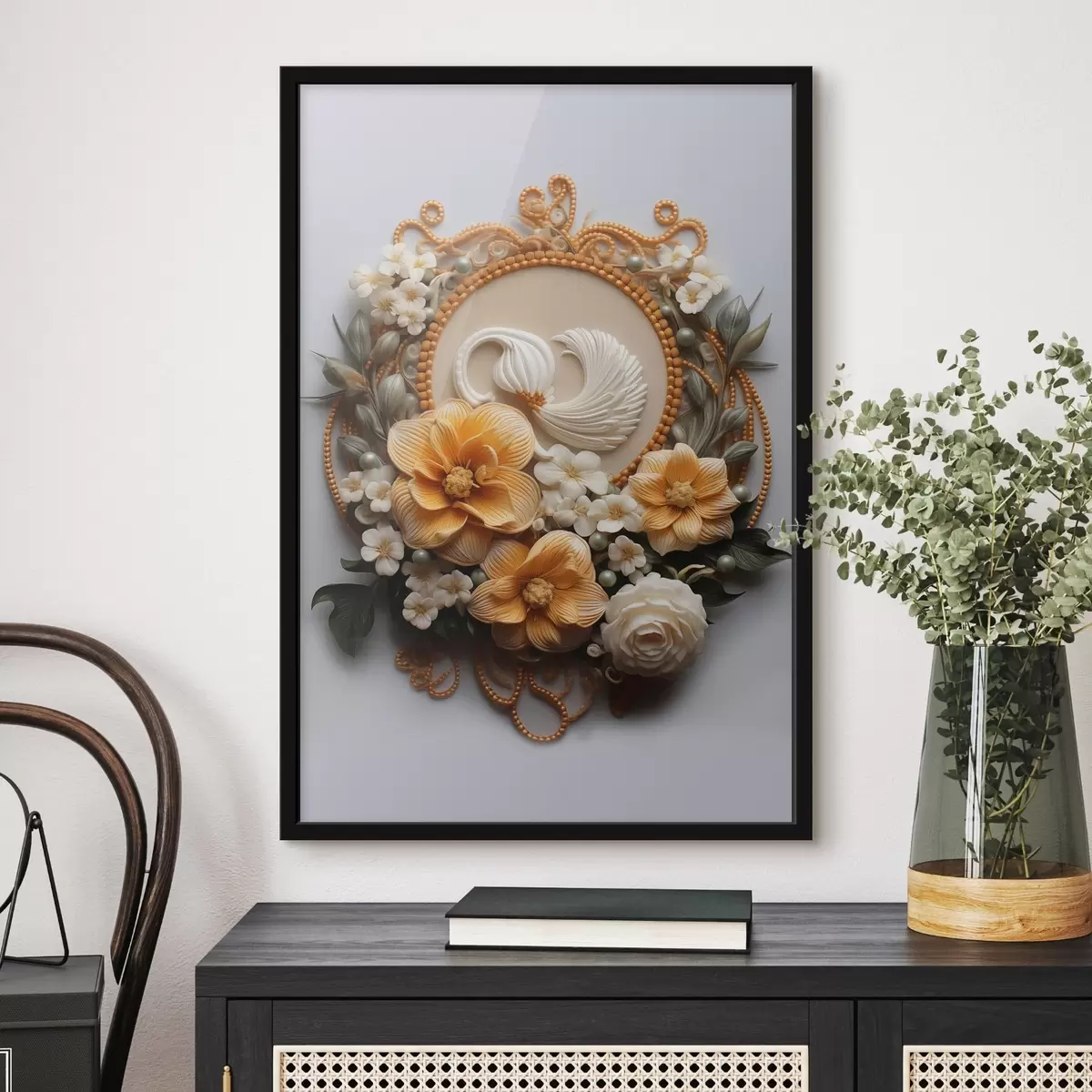 Poster Composizione astratta di fiori f44553