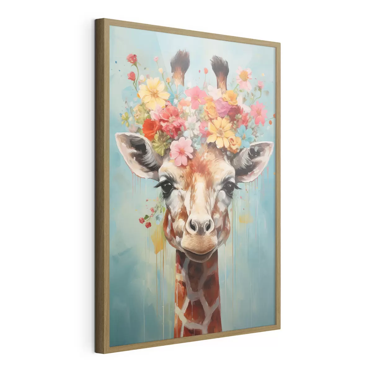 Poster Una simpatica giraffa f44557