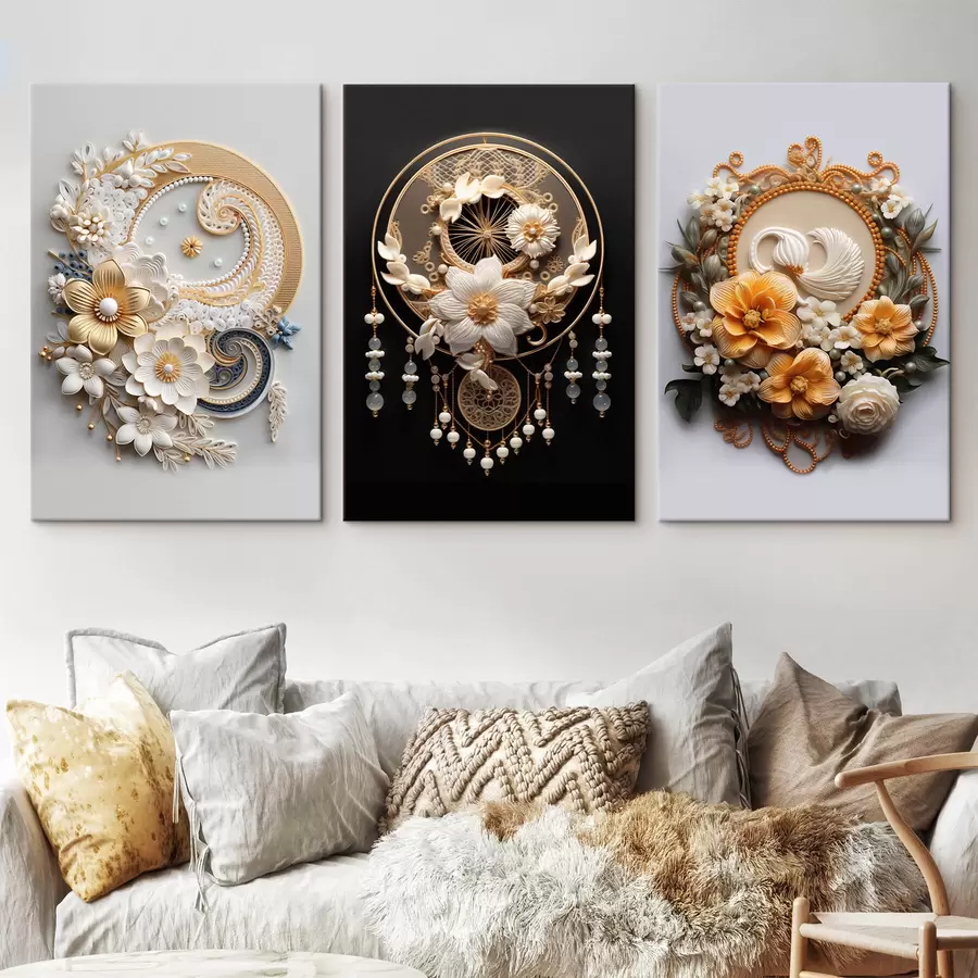 carta da parati Composizioni astratte di fiori nr. m00561