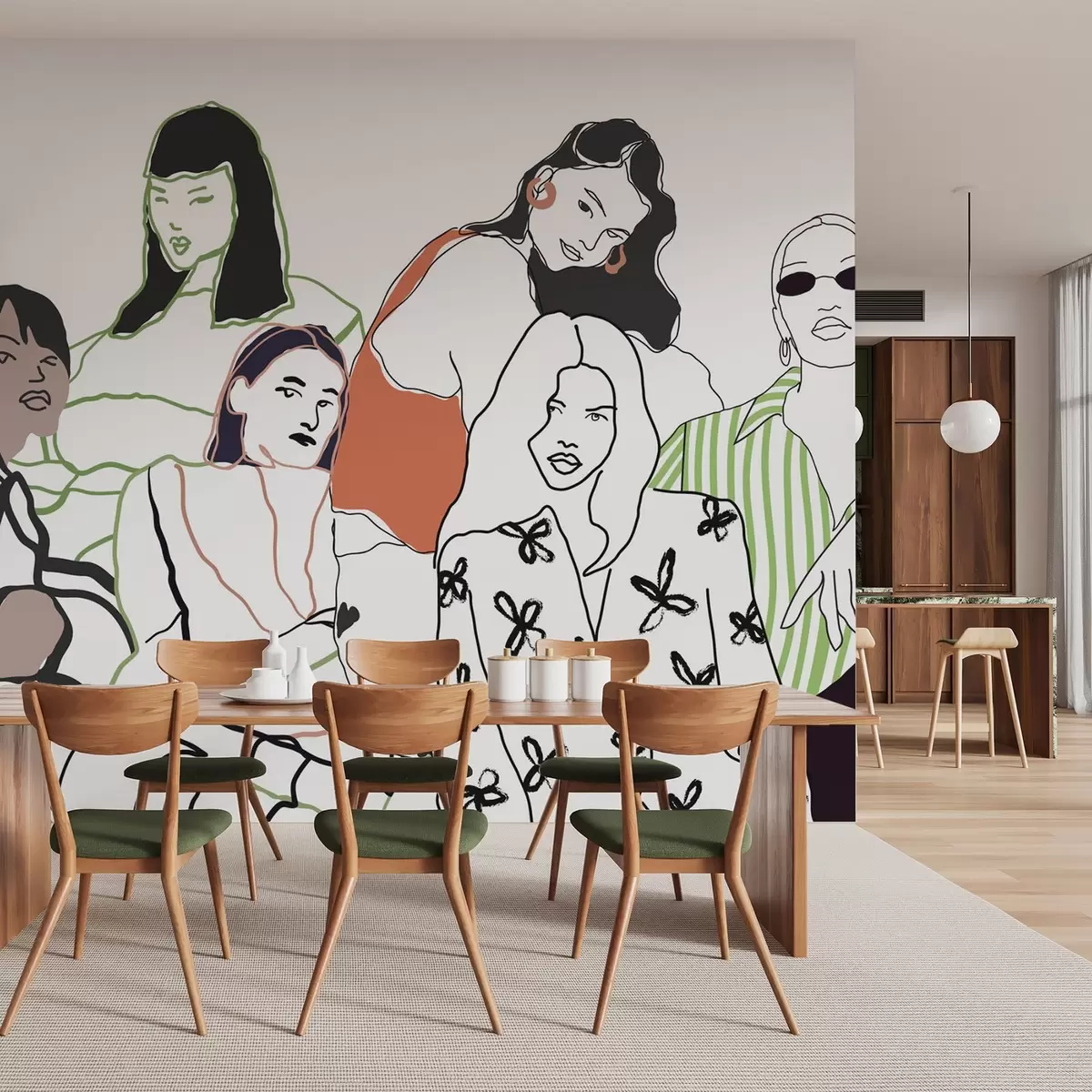 carta da parati Ragazze nr. w04359