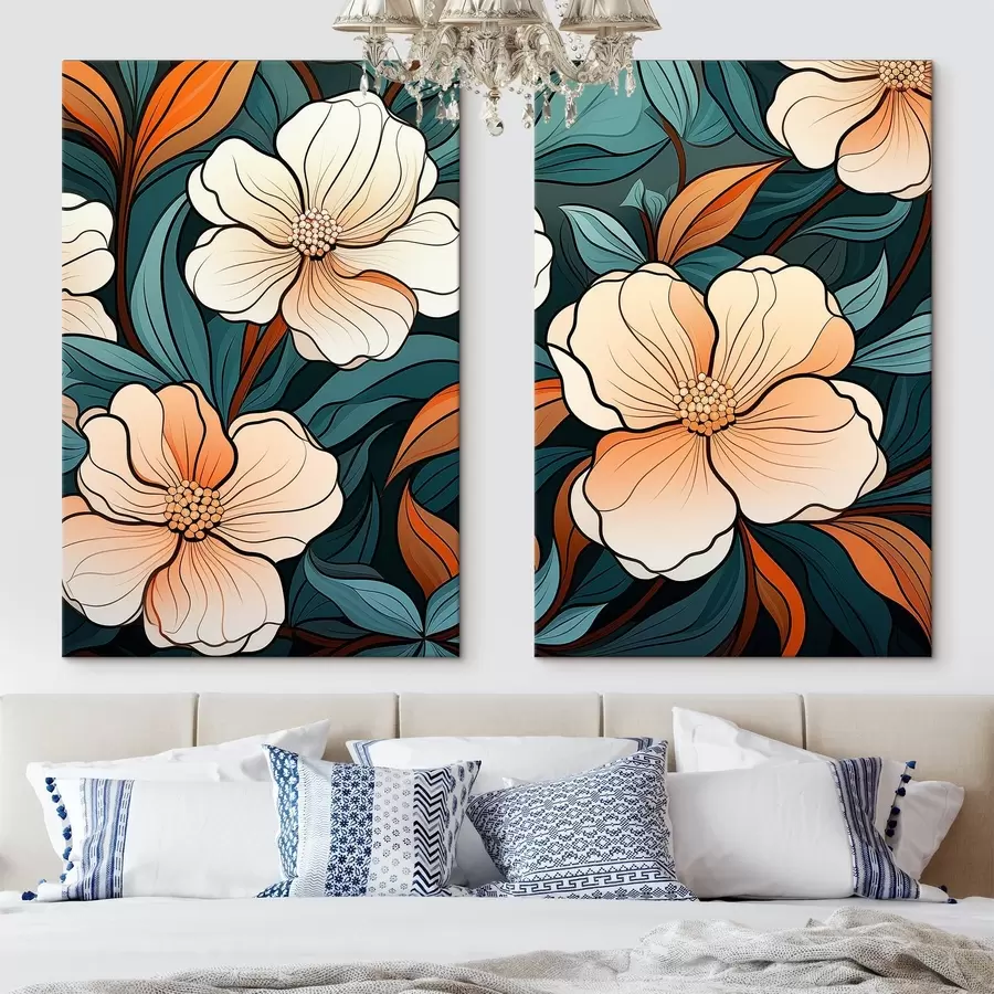 carta da parati Fiori colorati nr. m00554