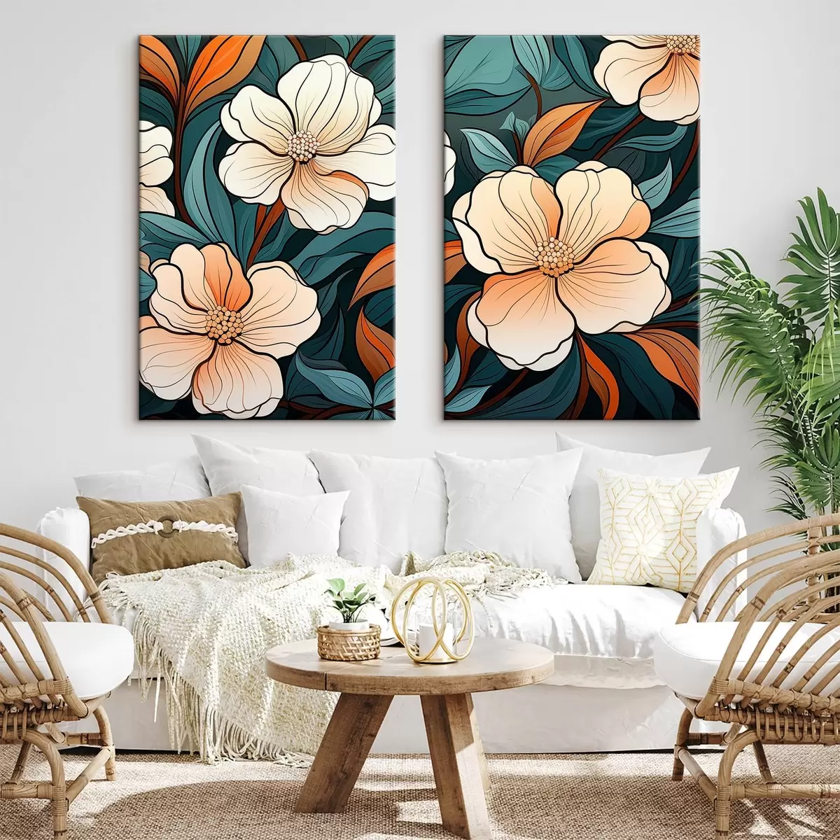 carta da parati Fiori colorati nr. m00554