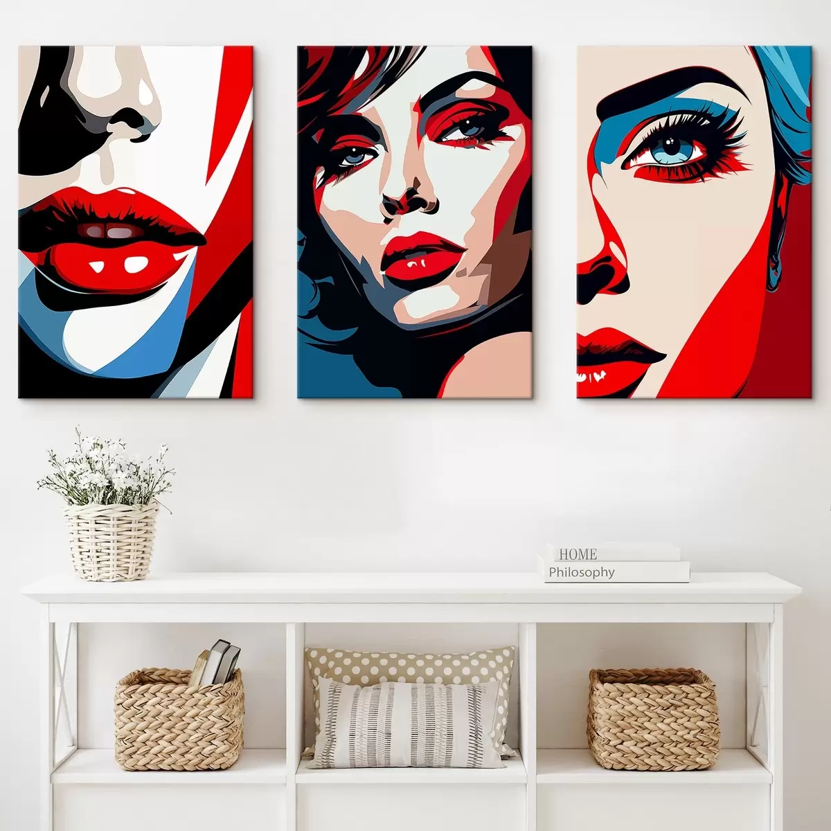 carta da parati Volti colorati nr. m00558