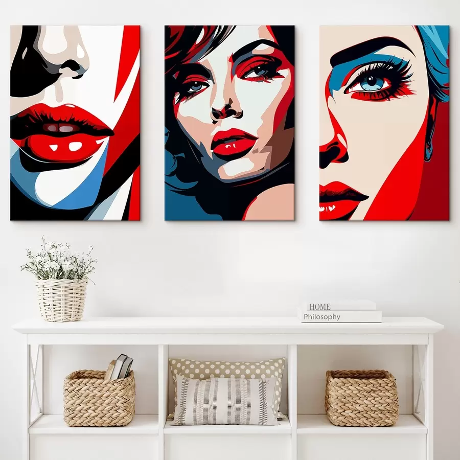 carta da parati Volti colorati nr. m00558