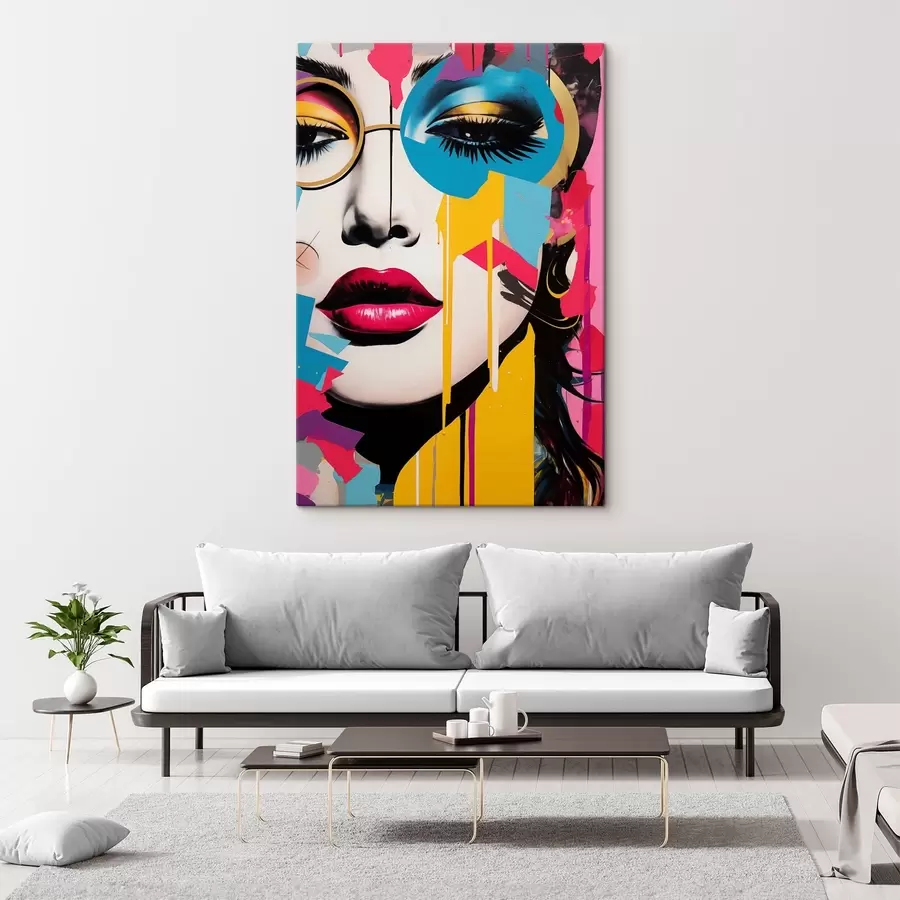 carta da parati Colori dietro gli occhiali nr. s45284