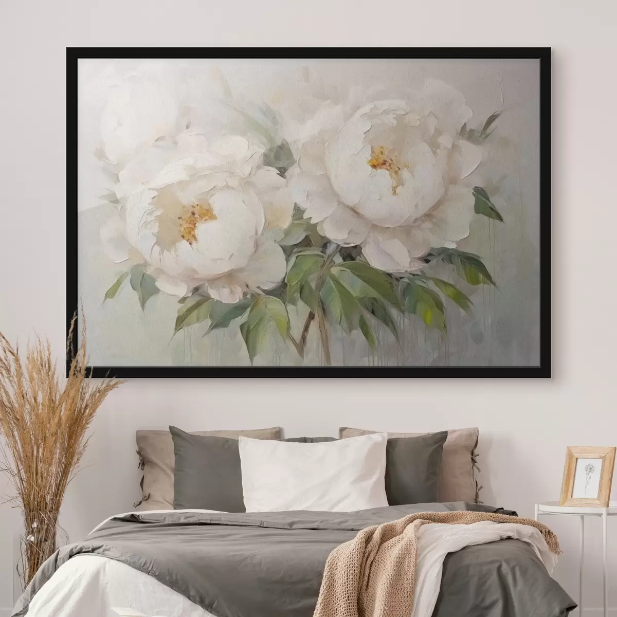 Poster Delicate peonie bianche f45268