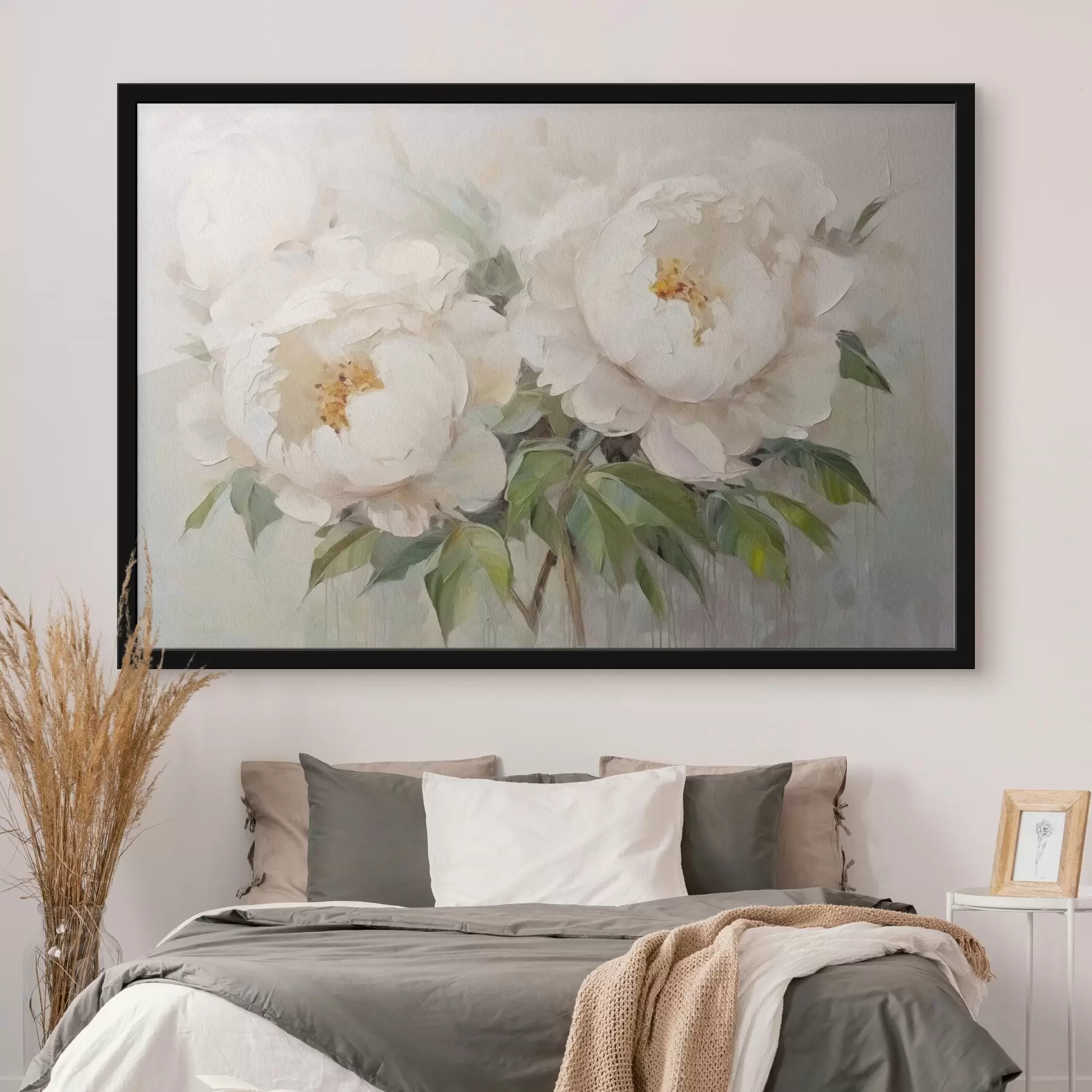 carta da parati Delicate peonie bianche nr. f45268