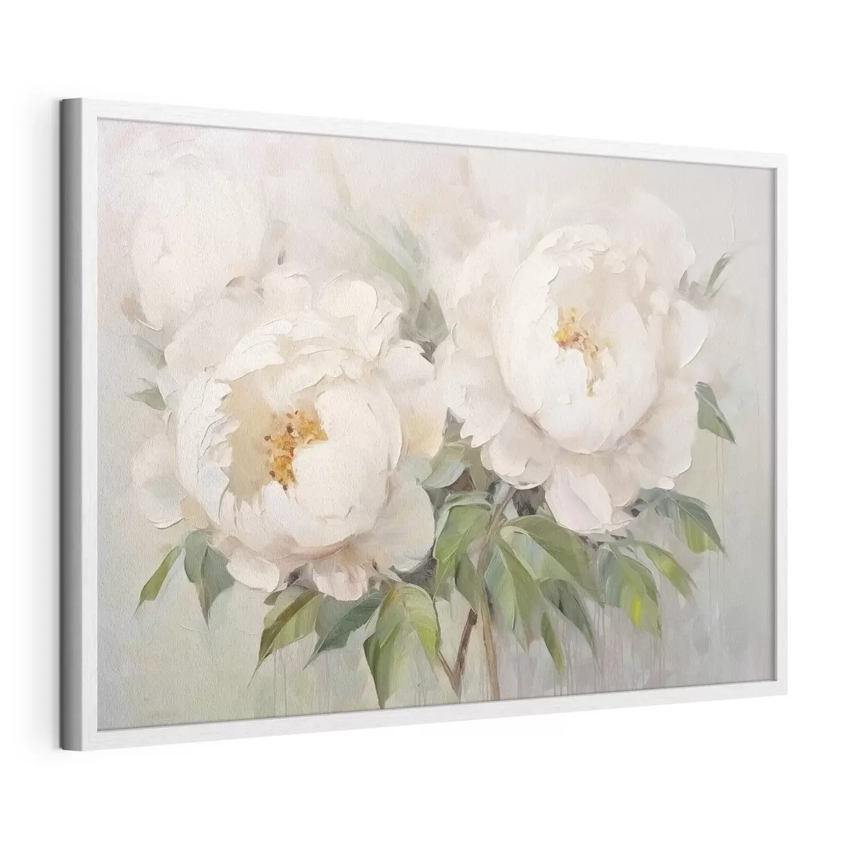 Poster Delicate peonie bianche f45268
