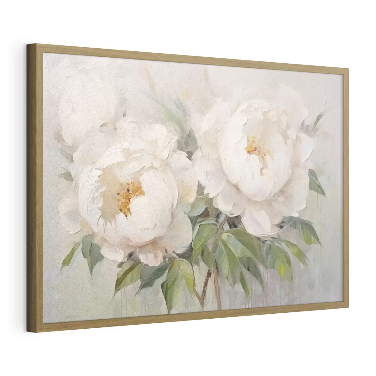 Poster Delicate peonie bianche f45268