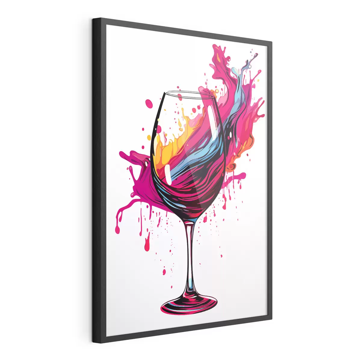Poster Un bicchiere con le vernici f45269