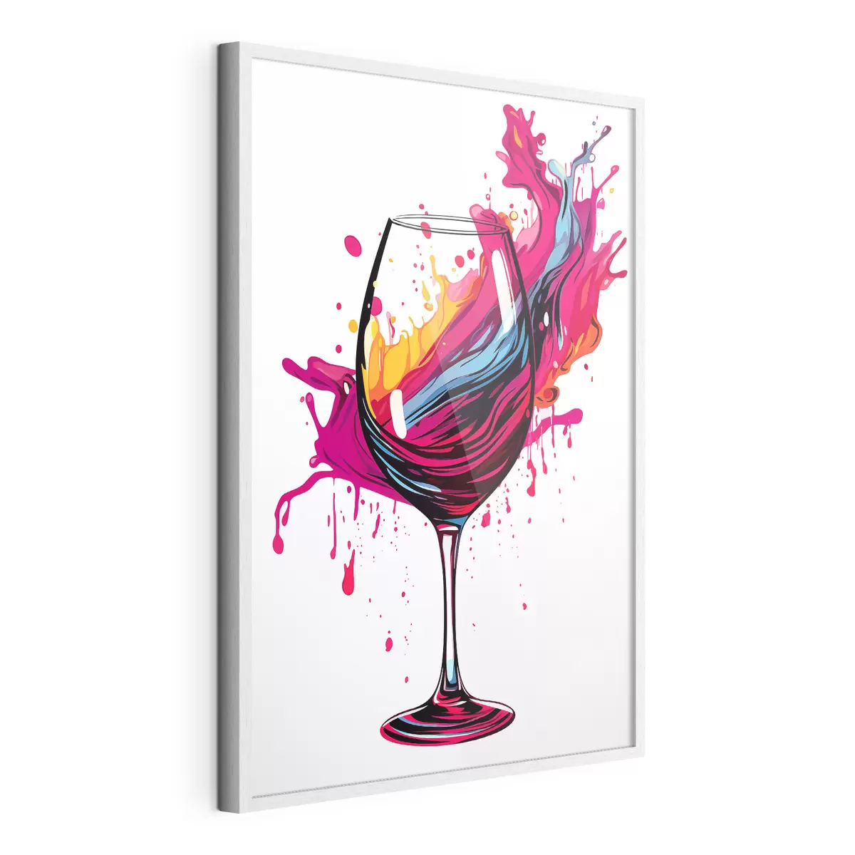 Poster Un bicchiere con le vernici f45269