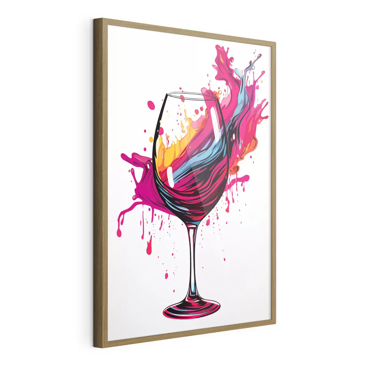 Poster Un bicchiere con le vernici f45269