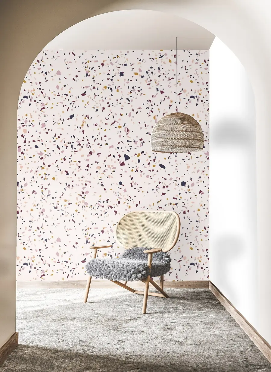 carta da parati Effetto briciole di colore, stile Boho nr. u71766