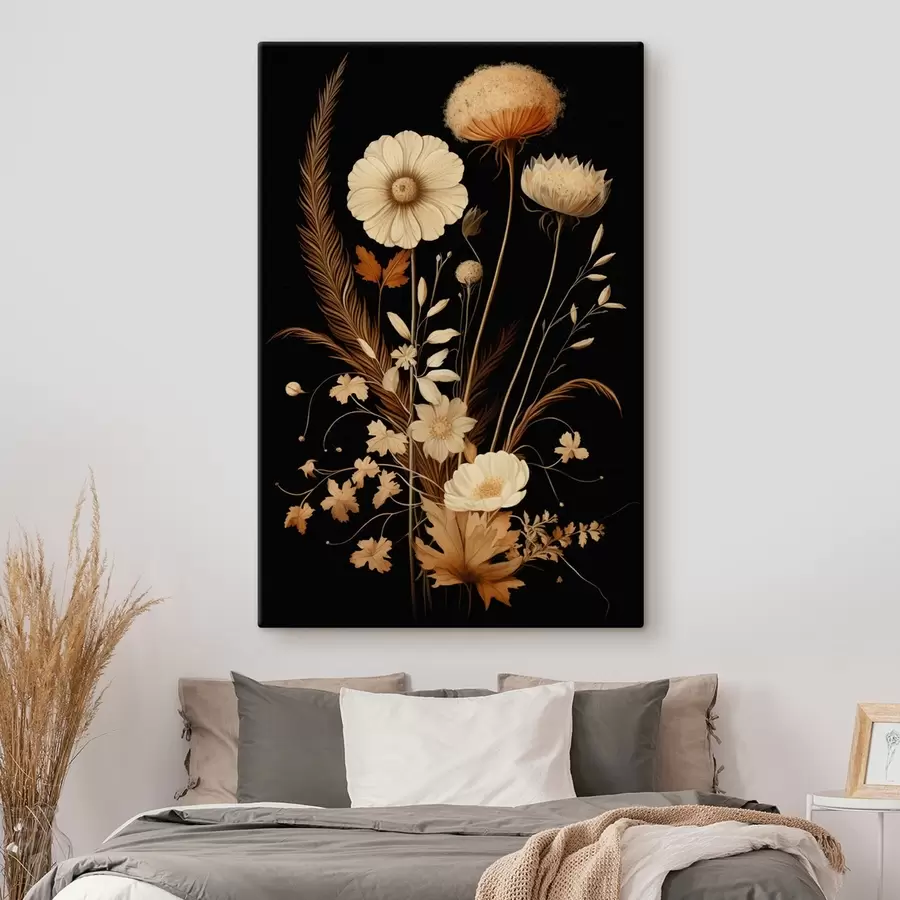 carta da parati Bouquet botanico dai toni caldi nr. s45272