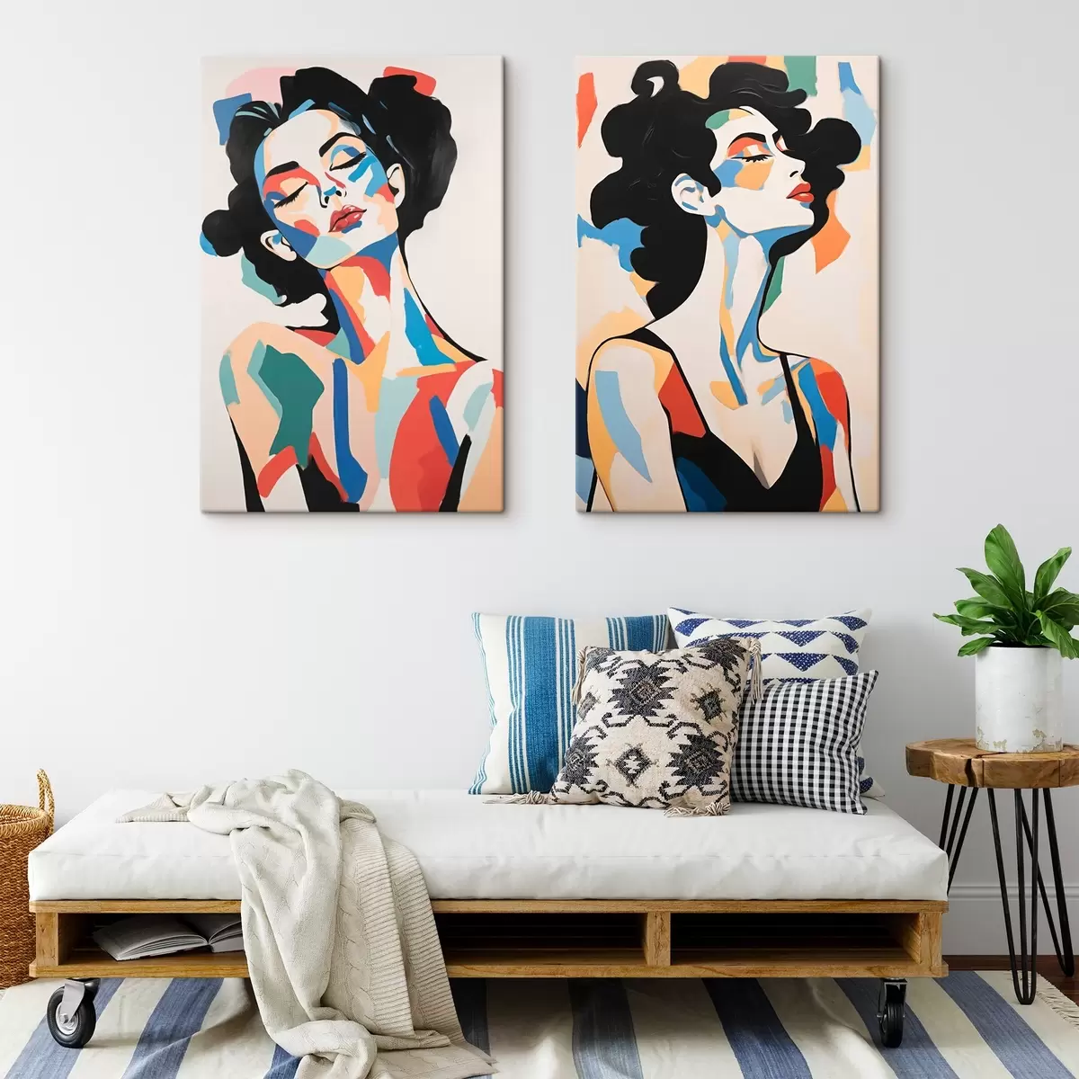 carta da parati Ritratti astratti di donne nr. m00543