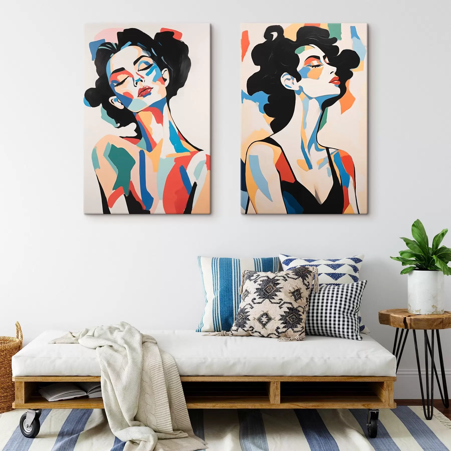 carta da parati Ritratti astratti di donne nr. m00543