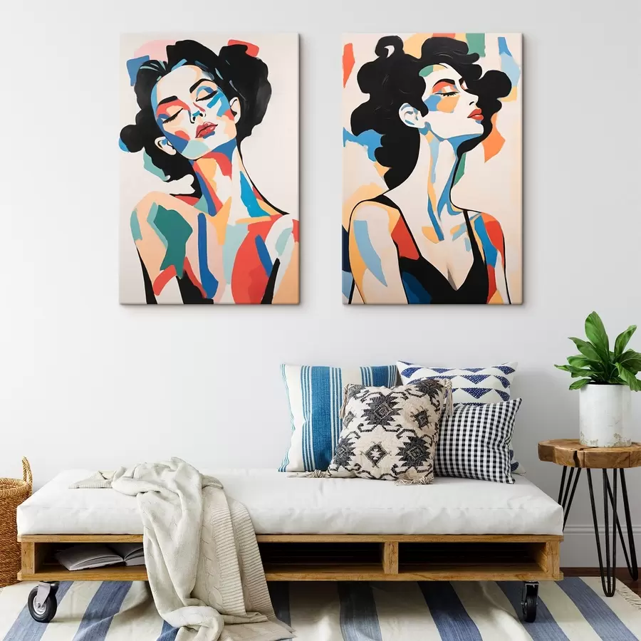 carta da parati Ritratti astratti di donne nr. m00543