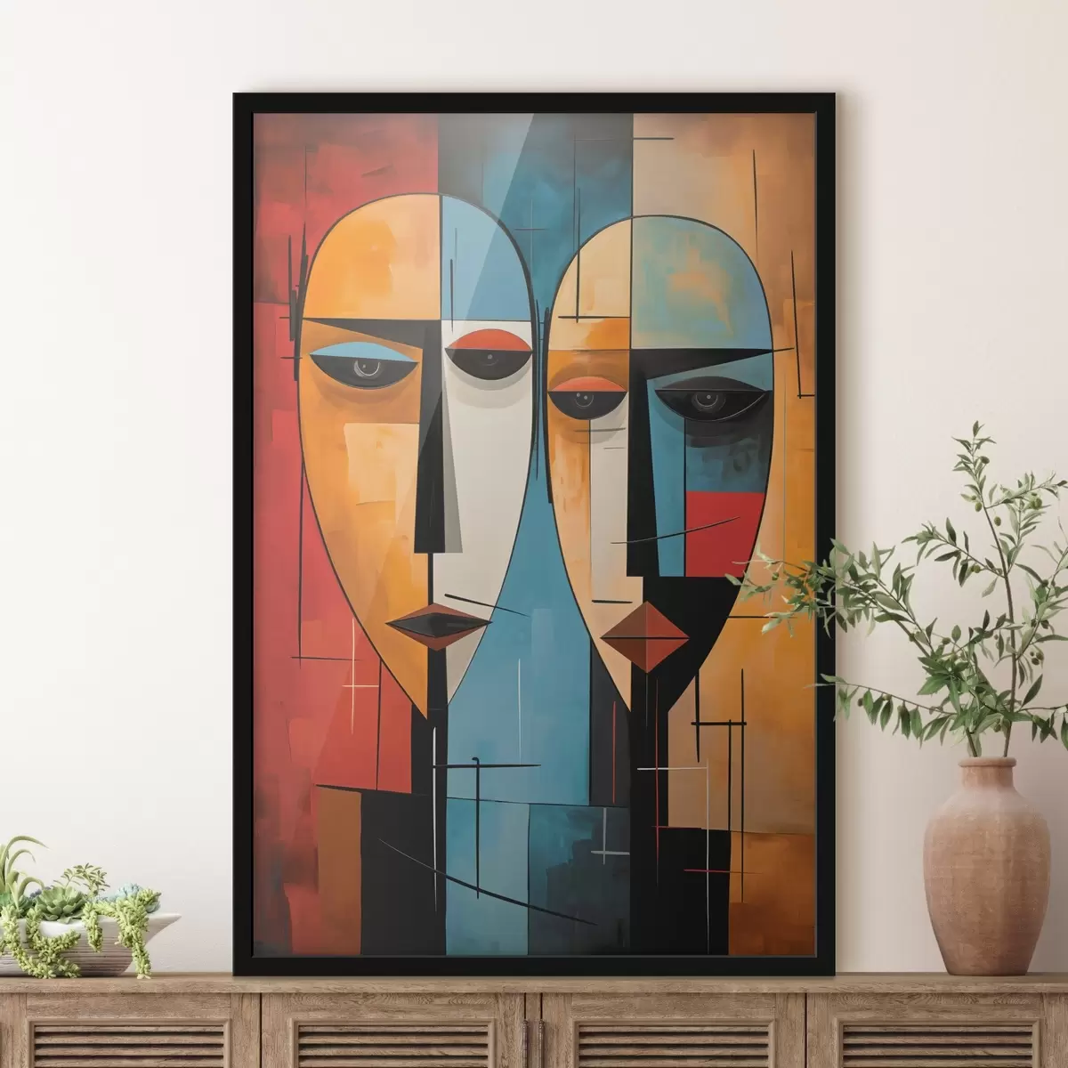 Poster Facce astratte f45236