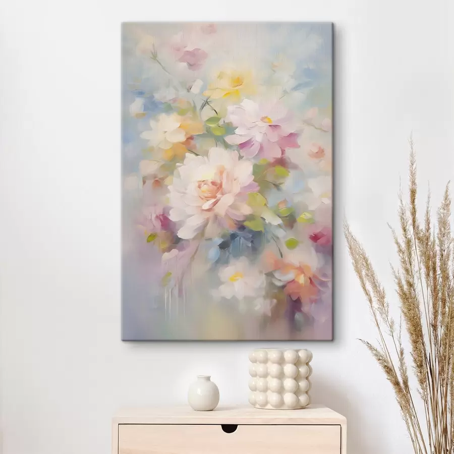 carta da parati Pittura a imitazione di fiori nr. s45301