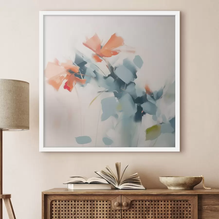 carta da parati Pittura astratta di imitazione di fiori nr. f45303