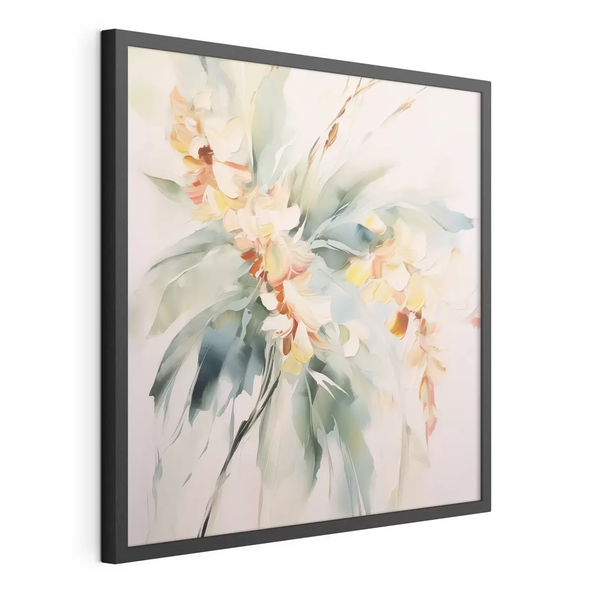 Poster Fiori astratti nel fogliame f45305