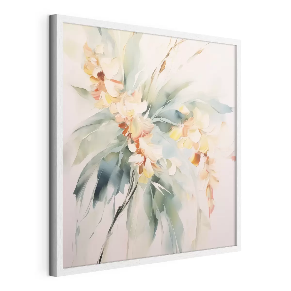 Poster Fiori astratti nel fogliame f45305