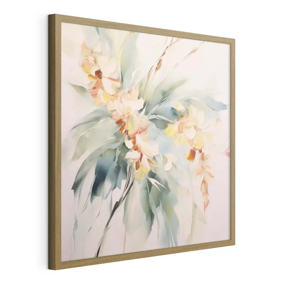 Poster Fiori astratti nel fogliame f45305