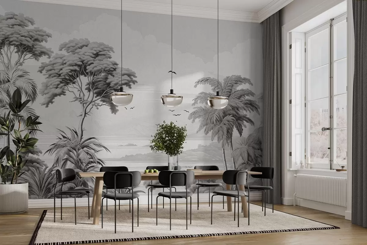 carta da parati Alberi all'orizzonte nr. w04363v1