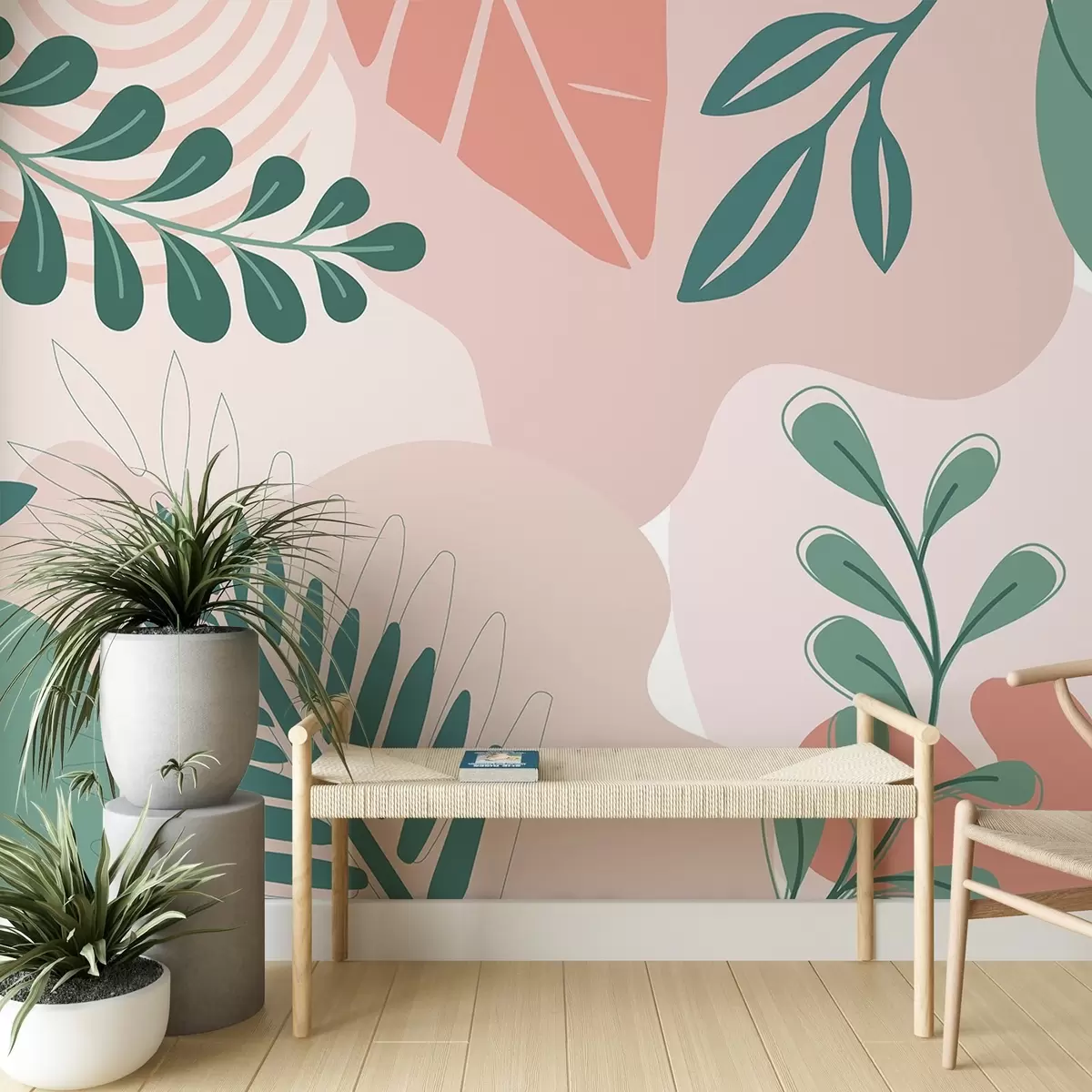 carta da parati Astrazione, foglie nr. w04366