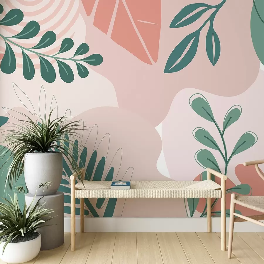 carta da parati Astrazione, foglie nr. w04366