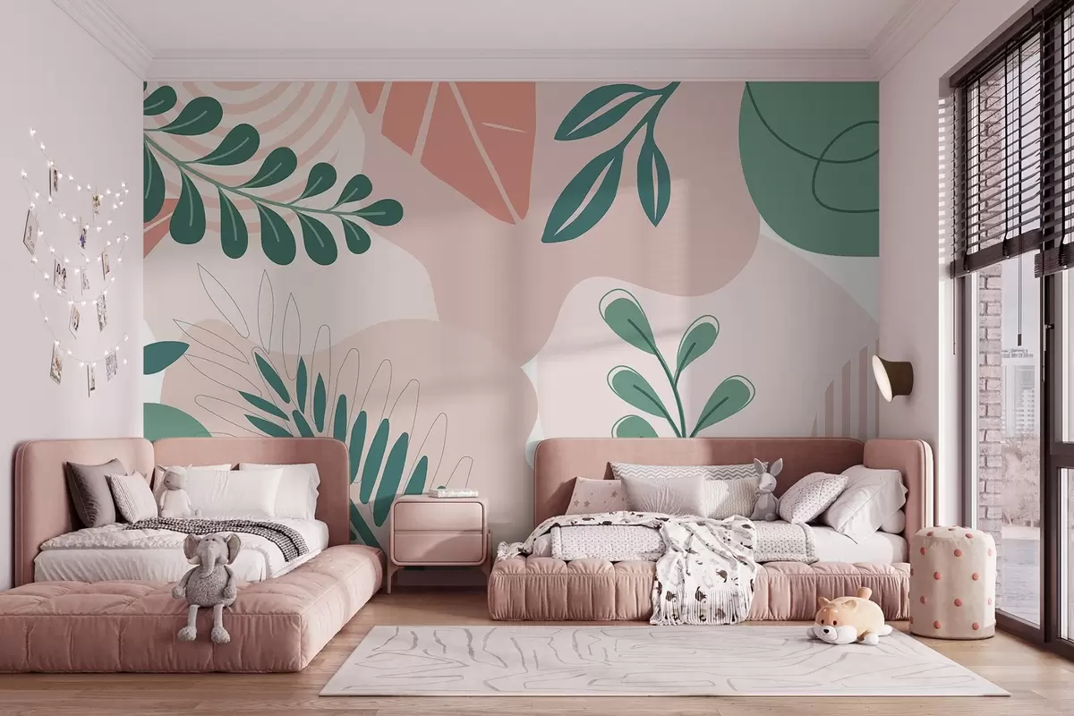 carta da parati Astrazione, foglie nr. w04366