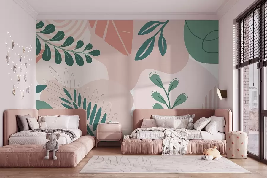 carta da parati Astrazione, foglie nr. w04366