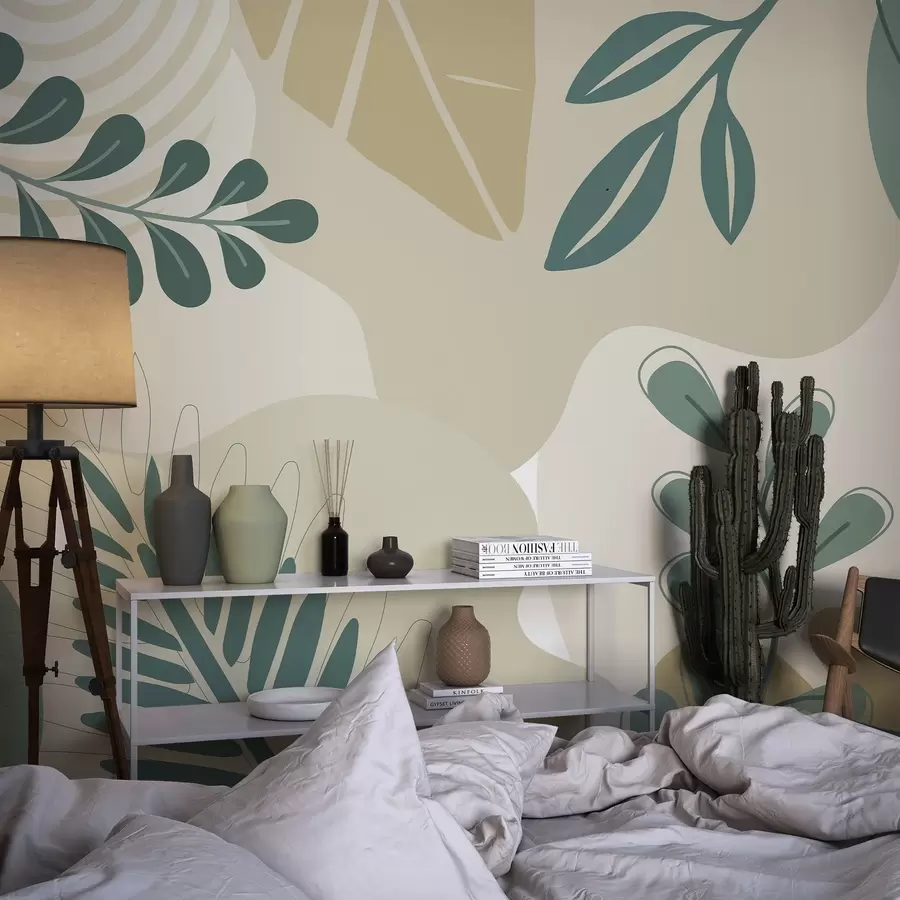 carta da parati Astrazione, foglie nr. w04366v2