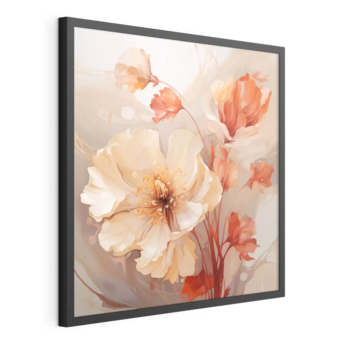 Poster Fiori magici in tonalità pastello in uno stile da sogno f45042