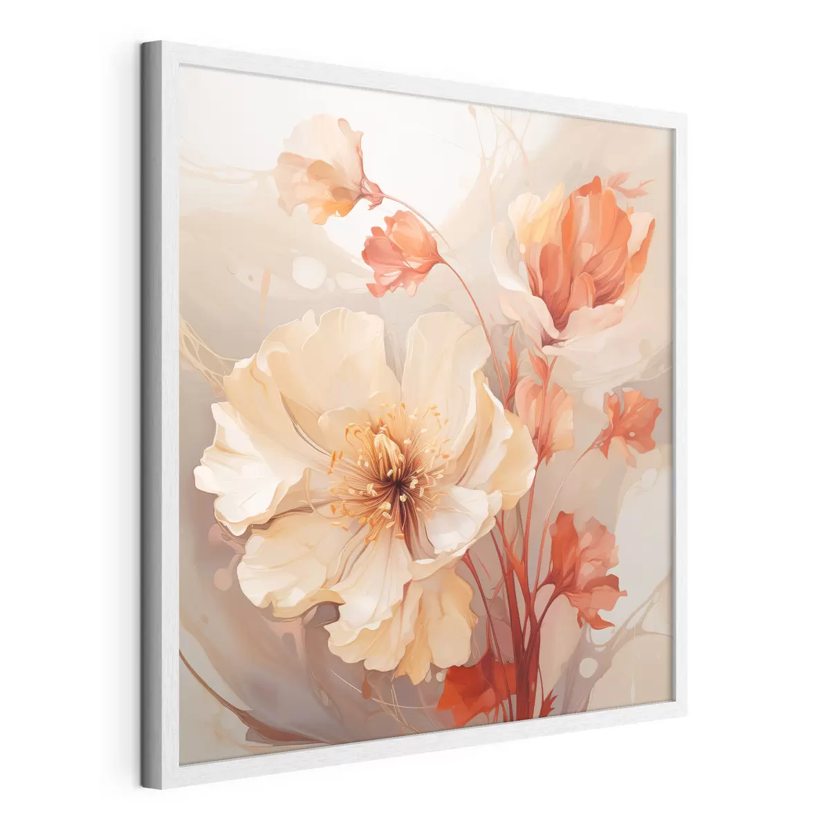 Poster Fiori magici in tonalità pastello in uno stile da sogno f45042