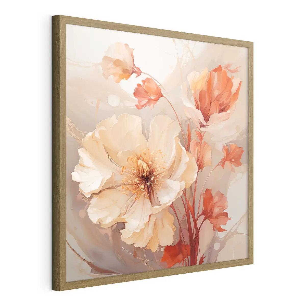 Poster Fiori magici in tonalità pastello in uno stile da sogno f45042