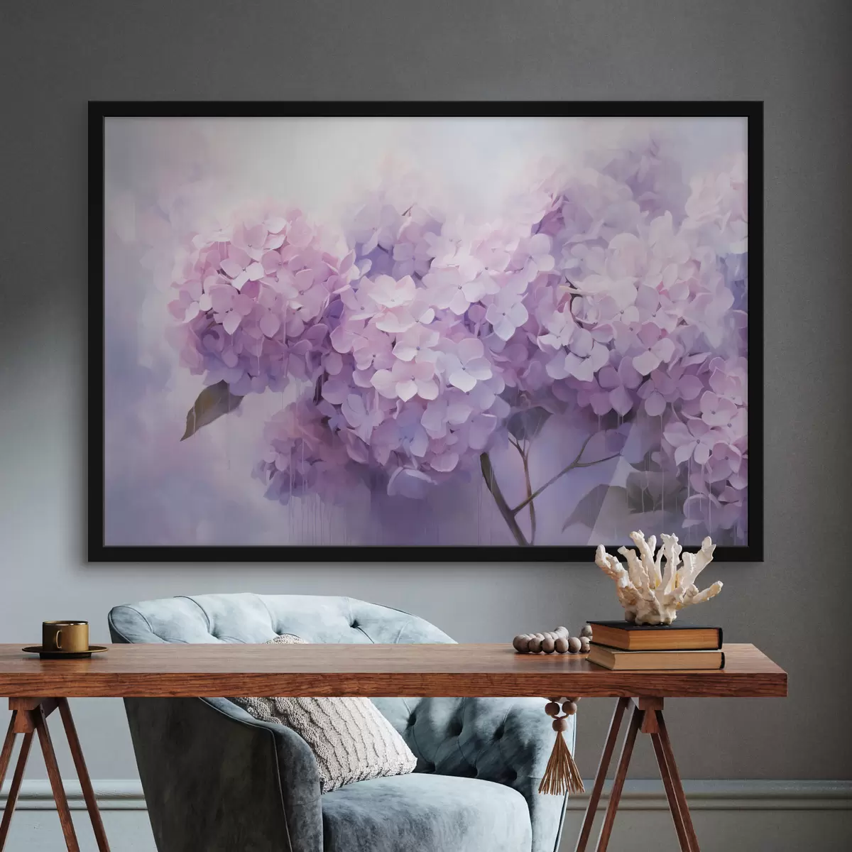 Poster Astrazione moderna con colori ricchi e tratti strutturati f45046