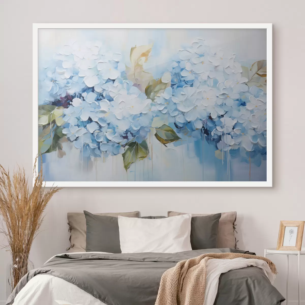 Poster Ortensie a pastello con tecnica pittorica volumetrica f45052