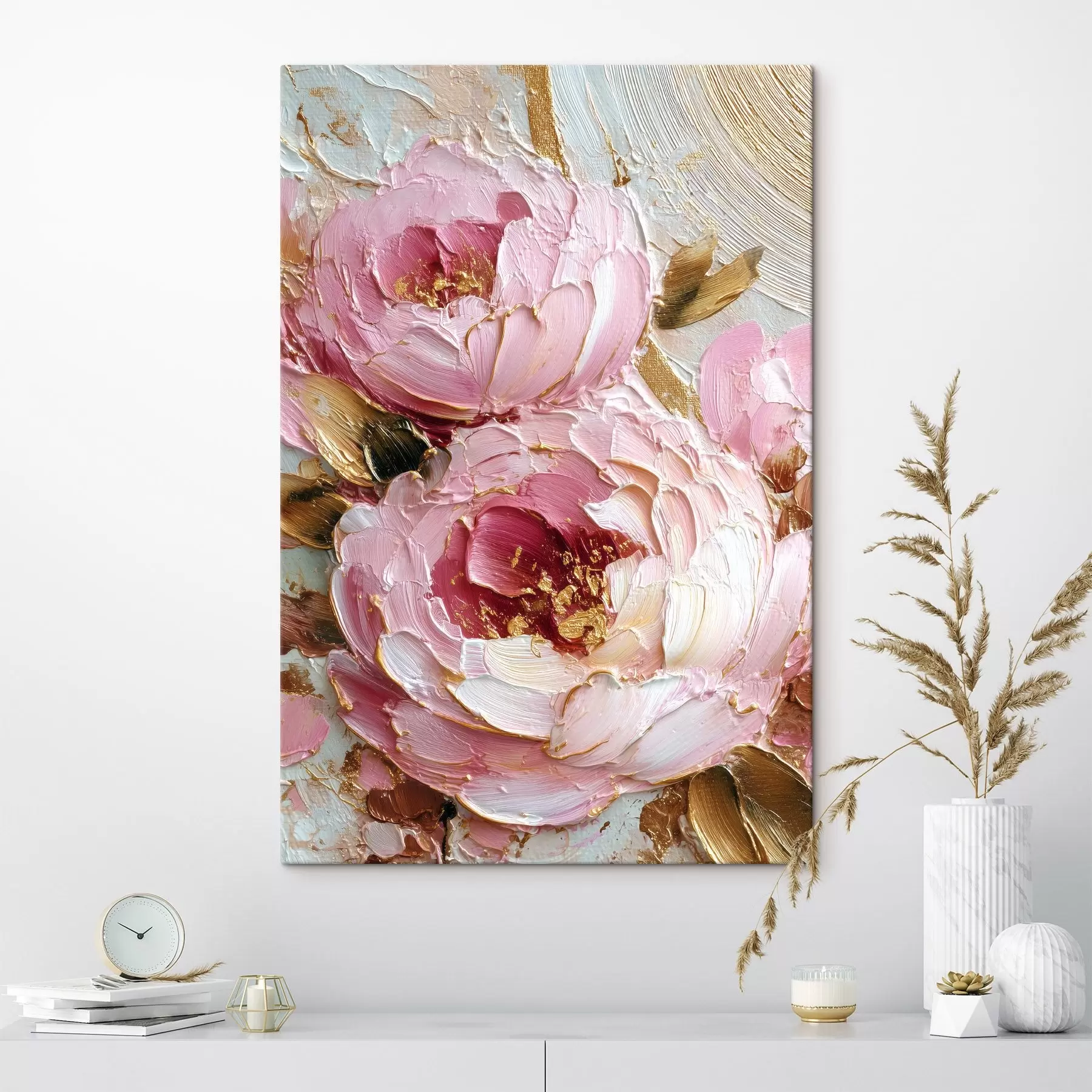 carta da parati Petali volumetrici: arte dell'impasto con texture vivida nr. s45251