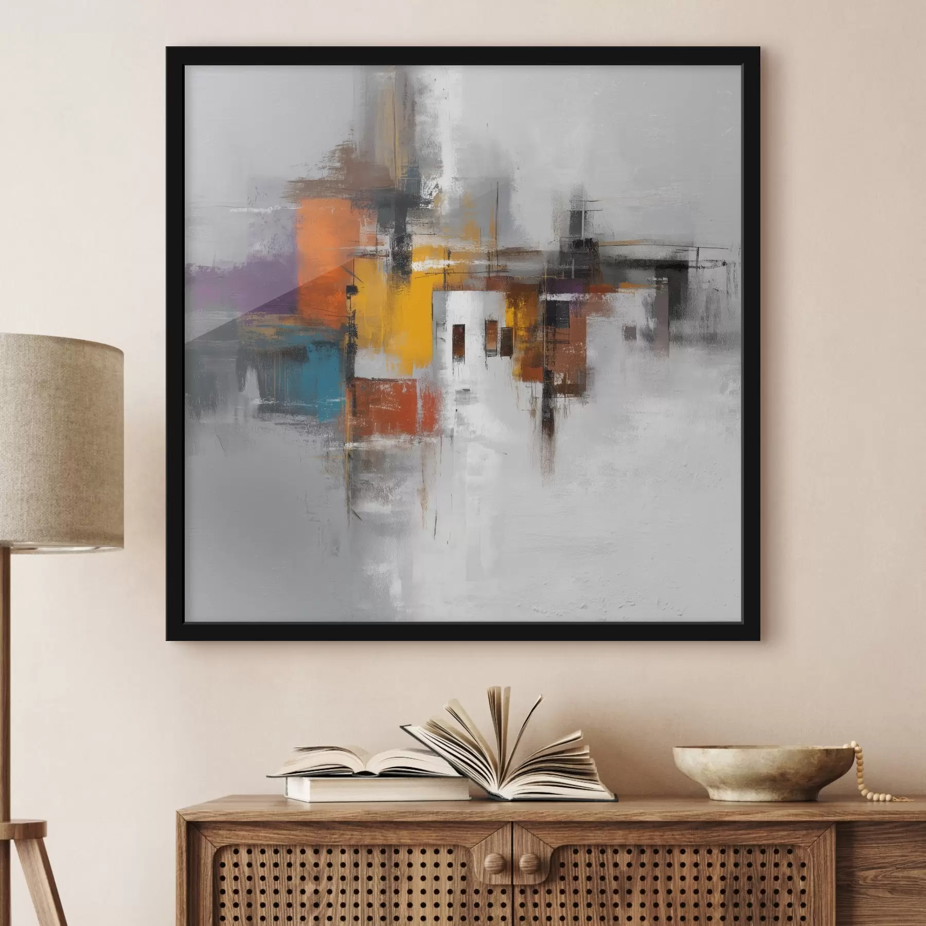 carta da parati Astrazione colorata con motivi geometrici nr. f45239