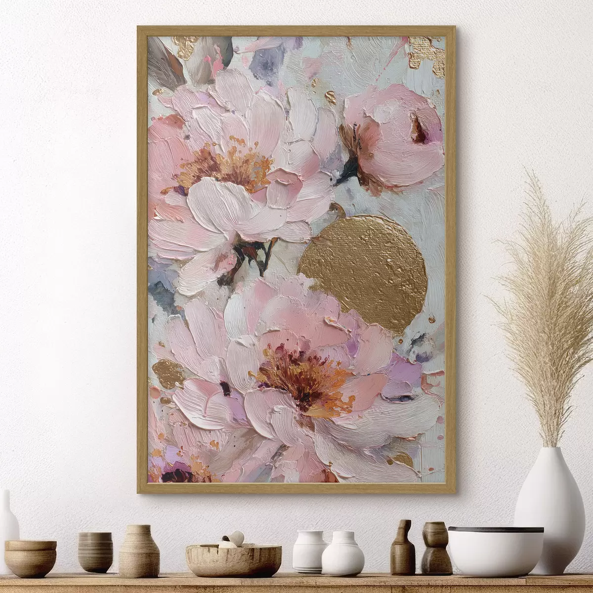 Poster Composizione floreale: fiori astratti f45250