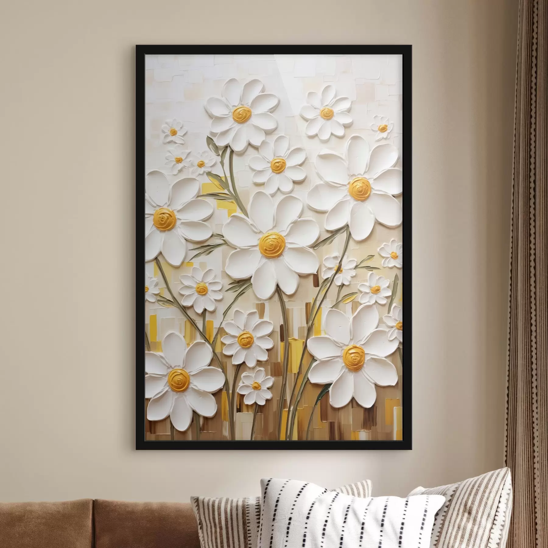 carta da parati Composizione floreale in stile volumetrico con accenti nr. f45267