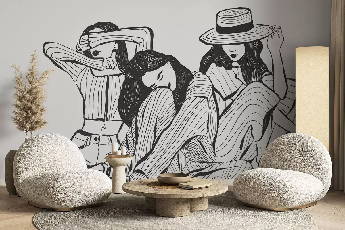 carta da parati Ragazze nr. w04384