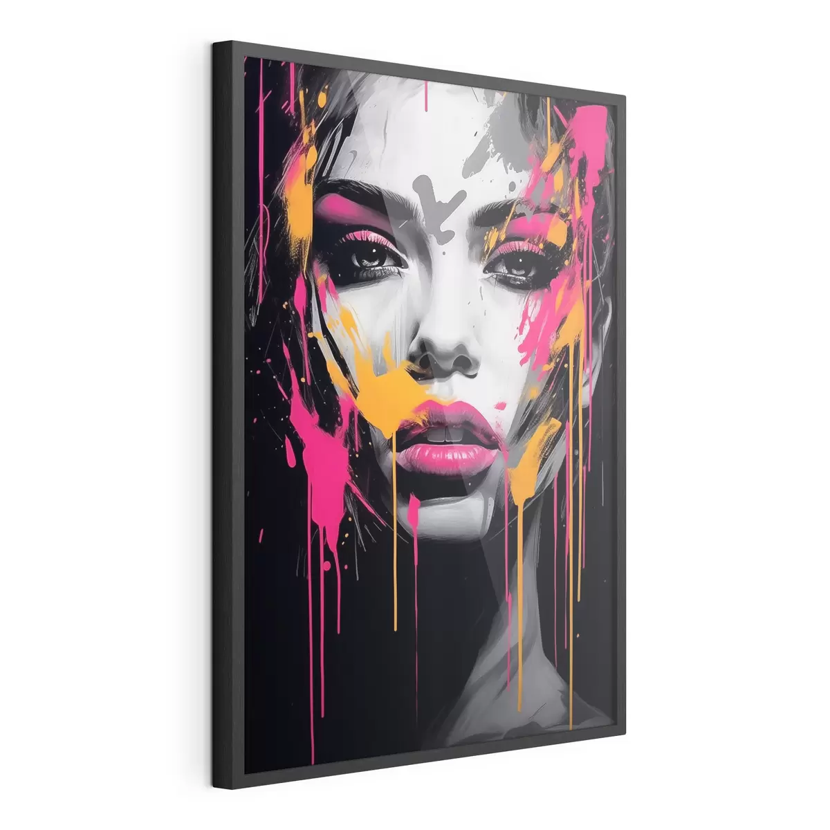 Poster Ritratto femminile con dipinti f45318