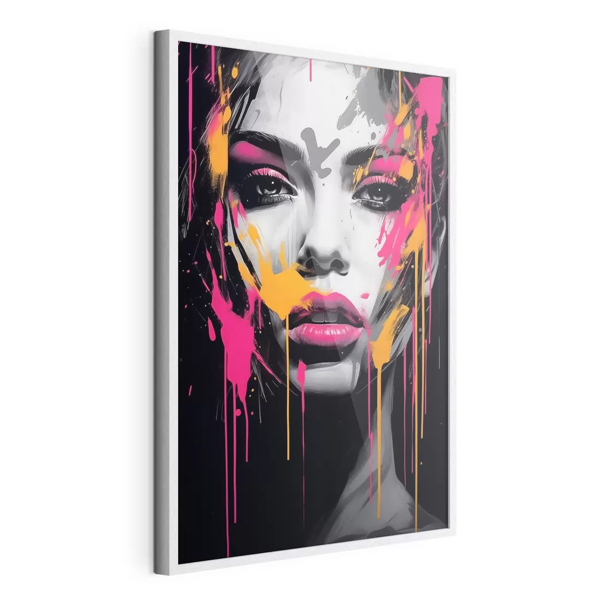 Poster Ritratto femminile con dipinti f45318