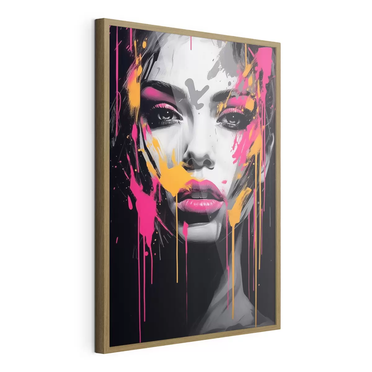 Poster Ritratto femminile con dipinti f45318