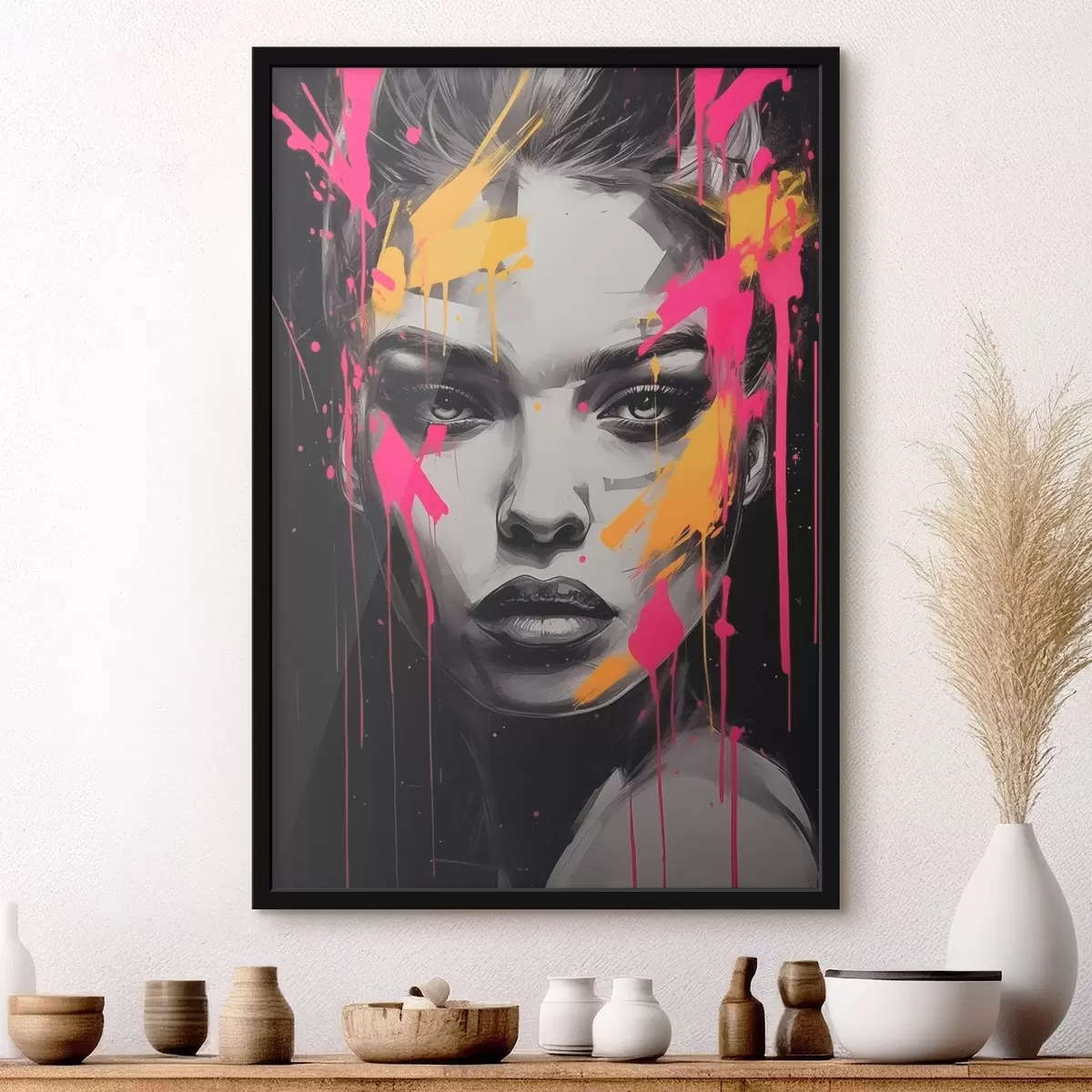 Poster Ritratto femminile in bianco e nero f45319